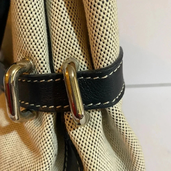 BUTI beige canvas satchel handbag - Picture 8 of 10